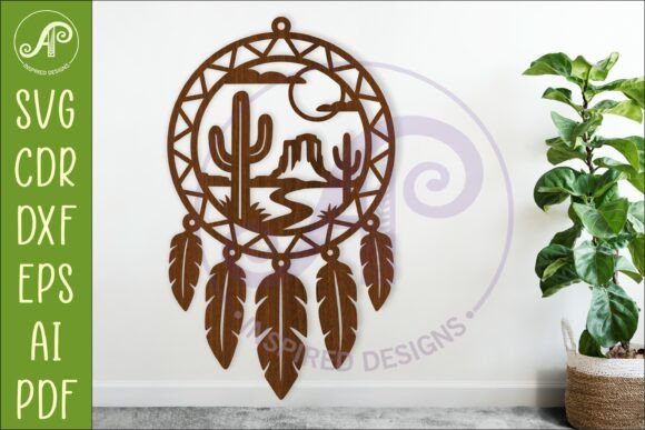 Download Desert Dreamcatcher Laser Cut File, Boho - Premium Resources